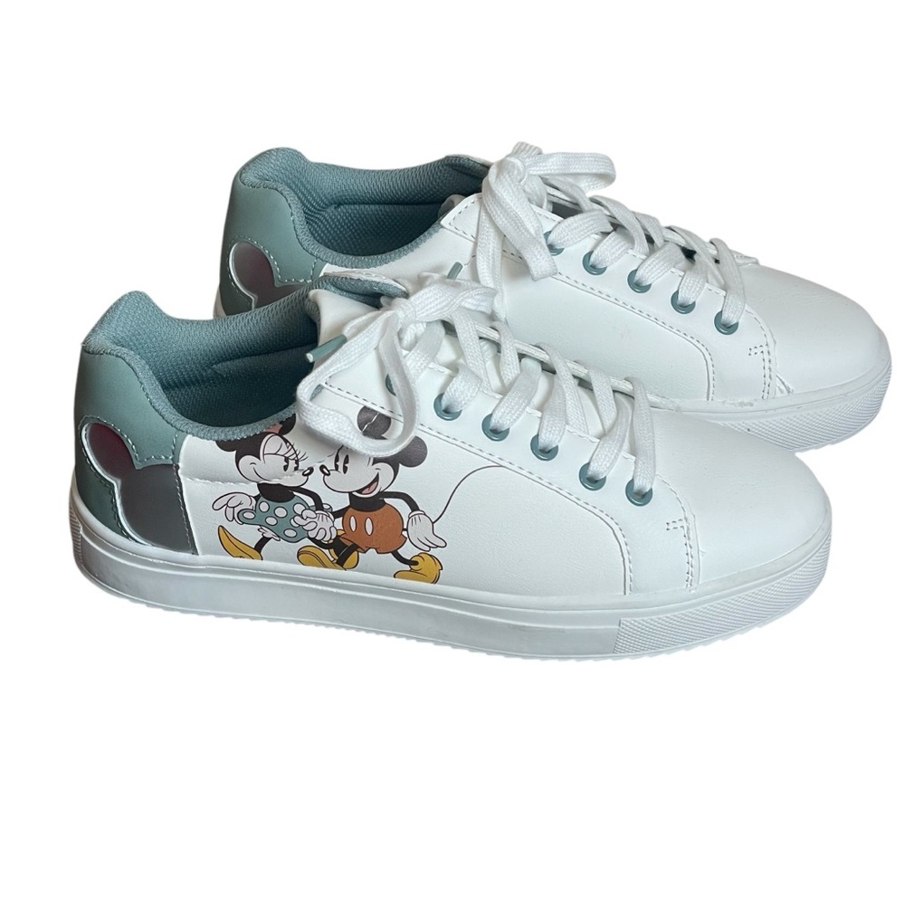 Disney White and Blue Mickey Mouse Sneakers